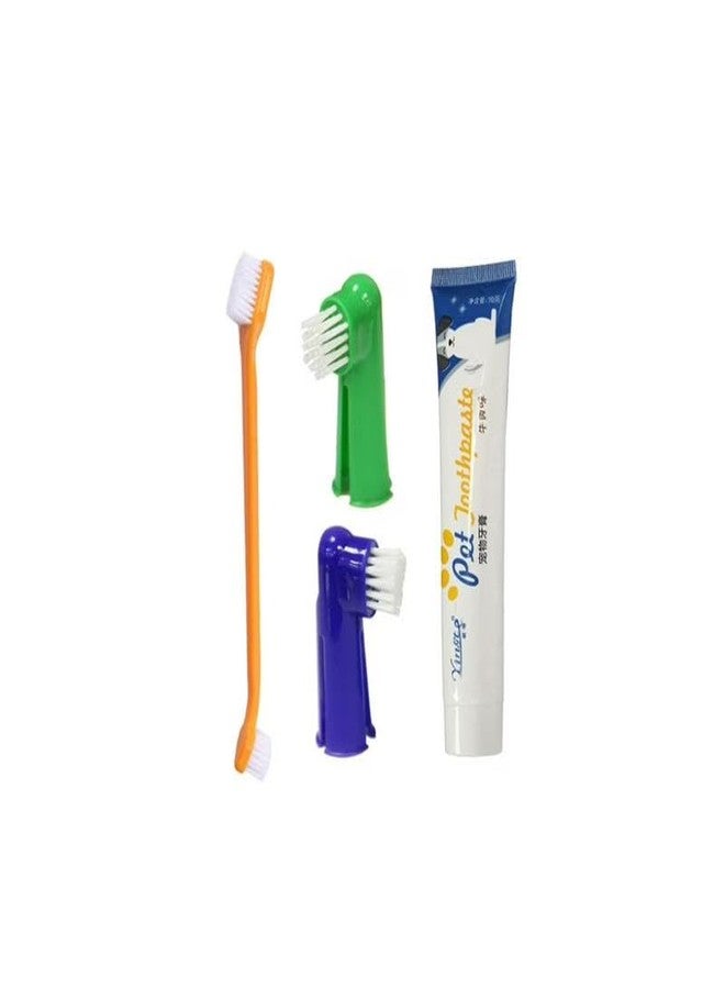 Misu Pet Toothbrush with Attachment - 360° Finger Toothbrush Set for Dogs & Cats - Soft Silicone Bristles & Long Handle for Easy Oral Cleaning Pink - Image 3
